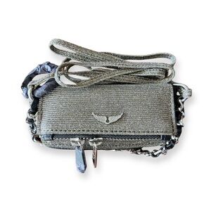 Zadig & Voltaire Silver Rock Grigri Mini Crossbody Pouch